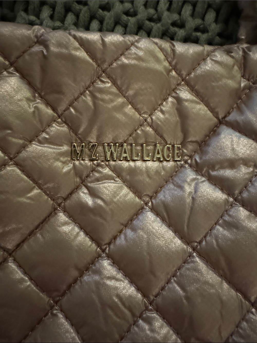 MZ Wallace Pink Blush Metallic Tote with detachable zipper pouch - Picture 2 of 9